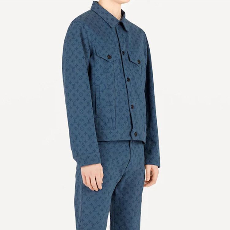 Louis Vuitton Monogram Denim Jacket in Blue Size US M / EU 48-50 / 2 - 8 Thumbnail