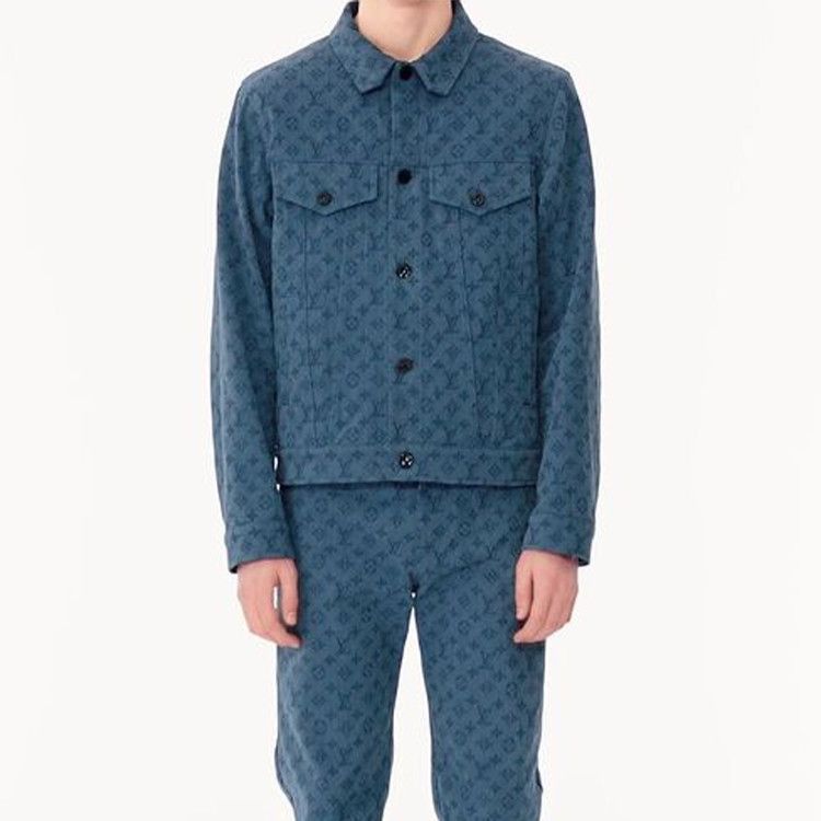 Louis Vuitton Monogram Denim Jacket in Blue Size US M / EU 48-50 / 2 - 7 Thumbnail
