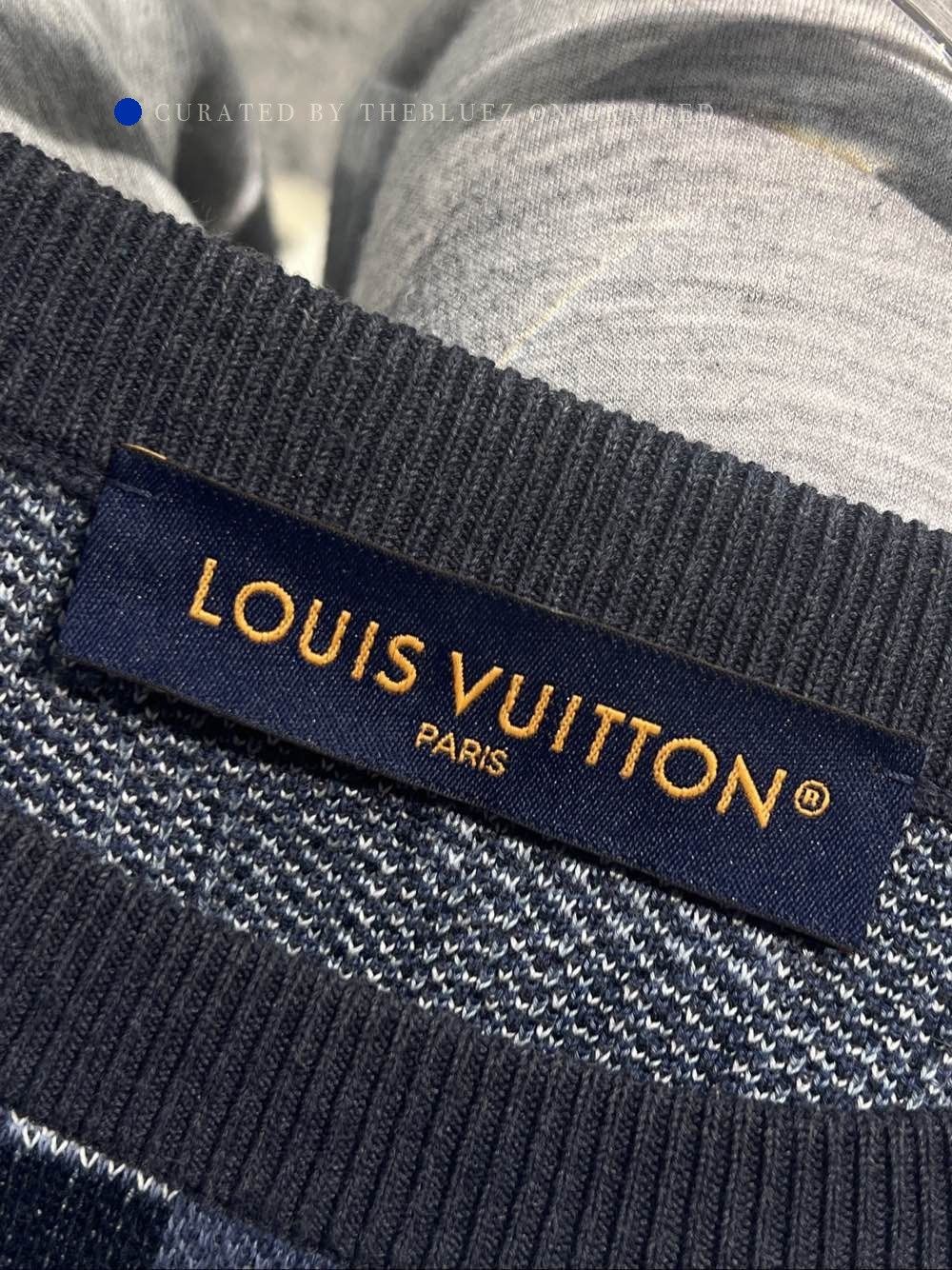 Louis Vuitton Checkered Knit Sweater in Blue Size US XL / EU 56 / 4 - 3 Thumbnail
