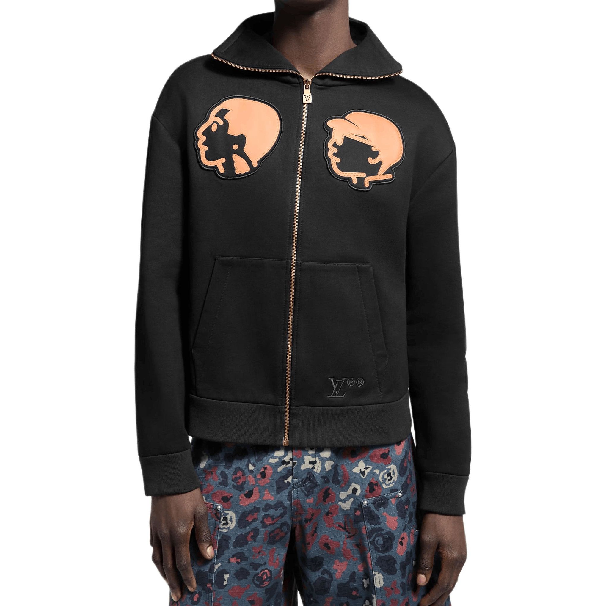Louis Vuitton Character Patch Zip Hoodie in Black Size US M / EU 48-50 / 2 - 6 Thumbnail