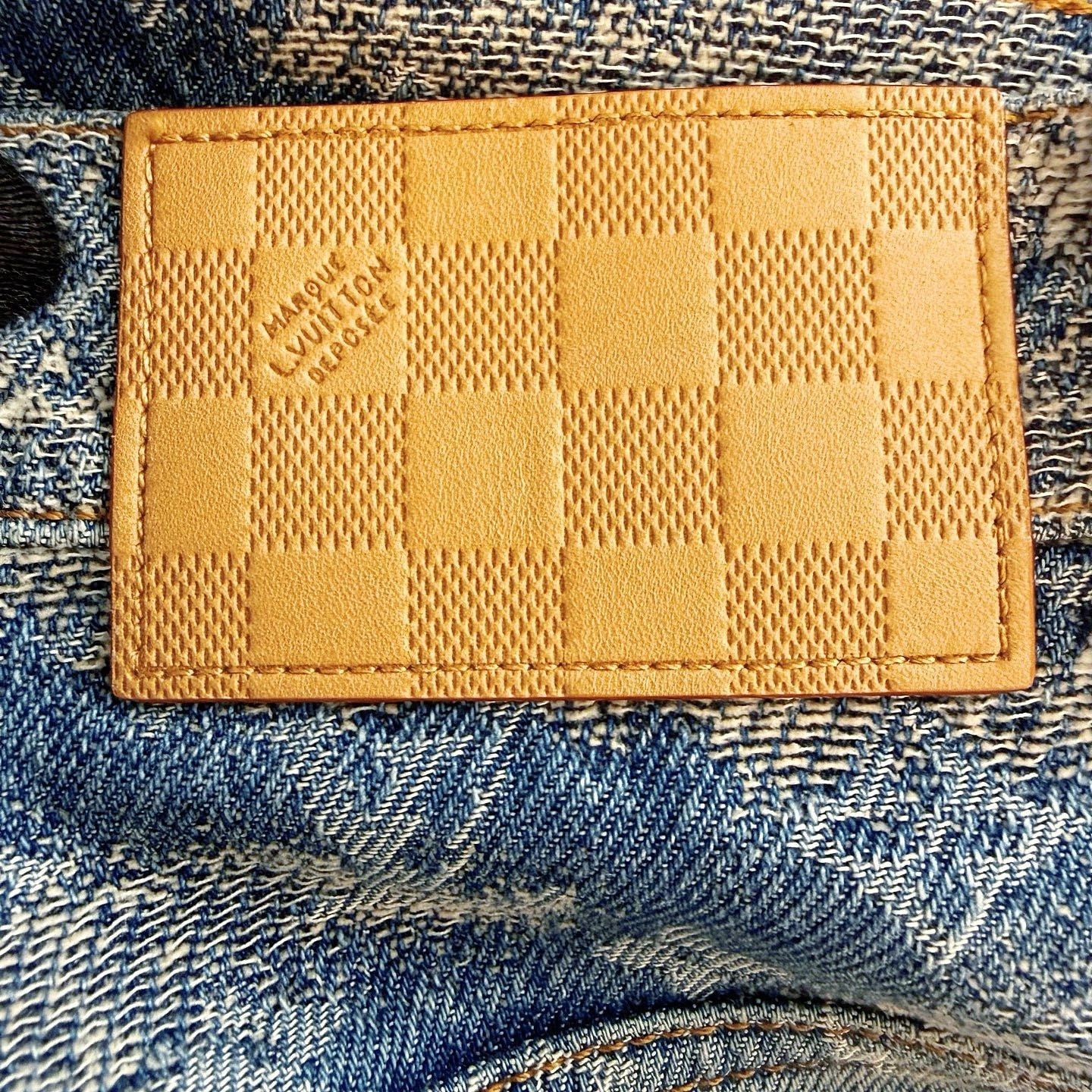 Louis Vuitton Stylish Monogram Denim Jeans in Blue Size US 32 / EU 48 - 5 Thumbnail