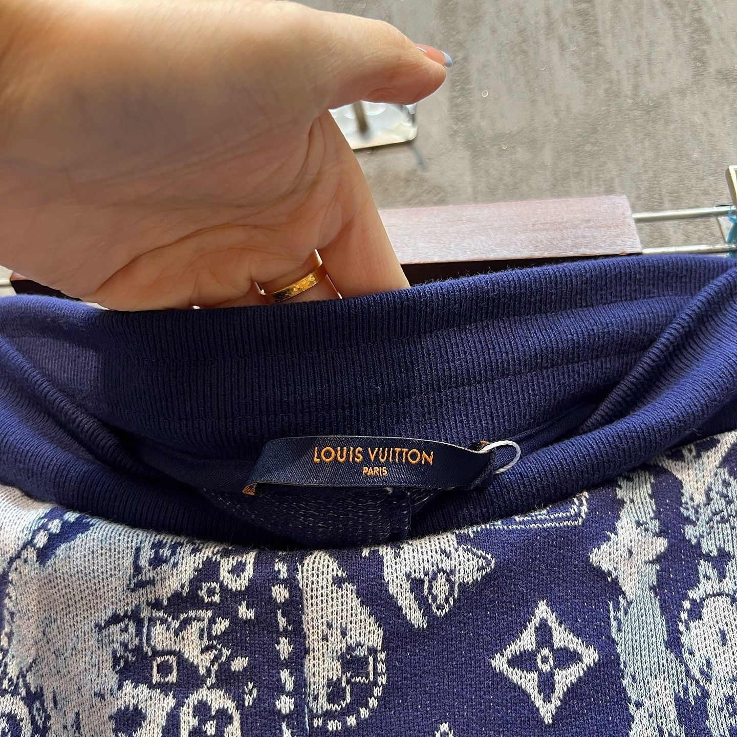 Louis Vuitton Monogram Bandana Blue Shorts, Size 40 Size US 40 / EU 56 - 2 Thumbnail