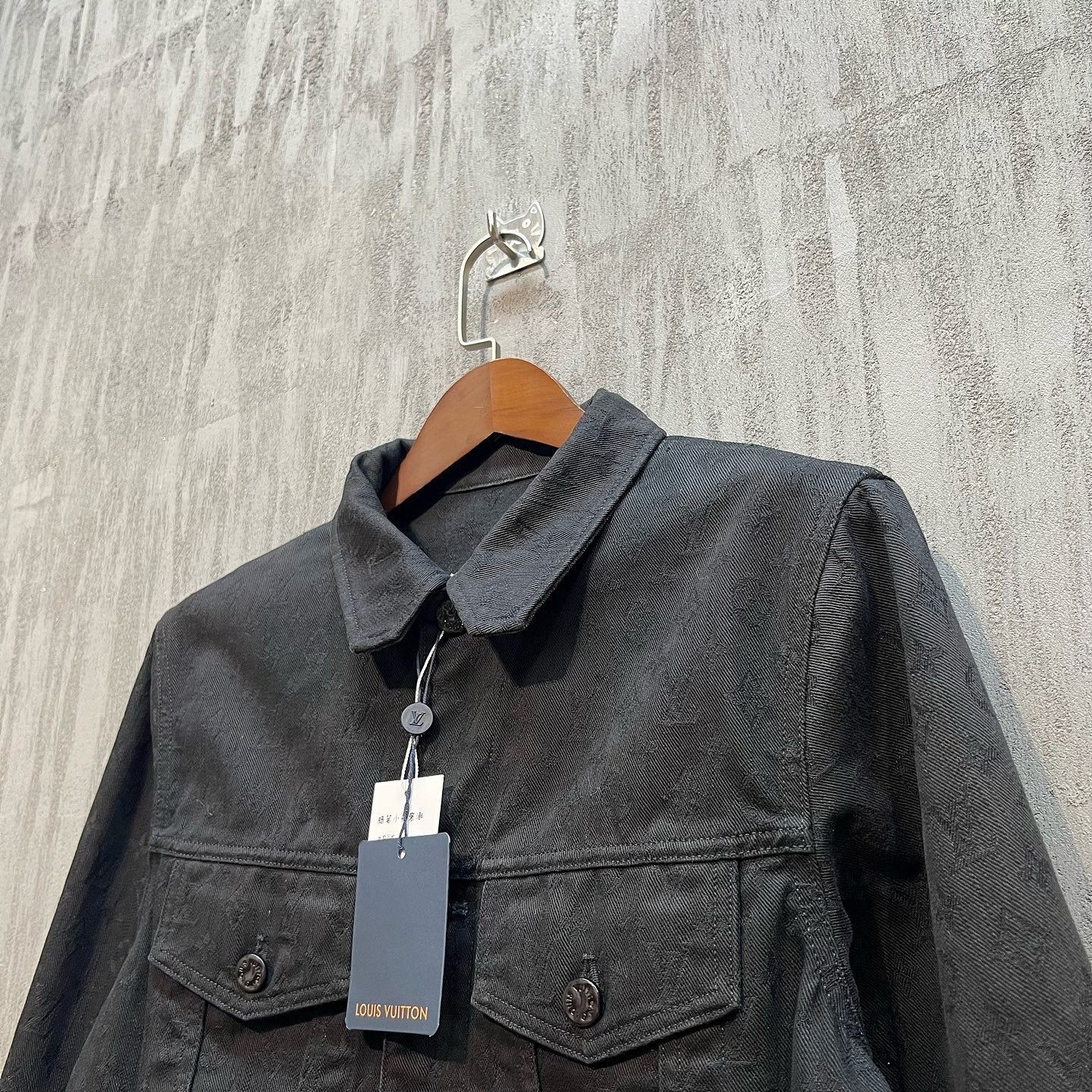 Louis Vuitton Black Monogram Denim Jacket, Size M Size US M / EU 48-50 / 2 - 5 Thumbnail
