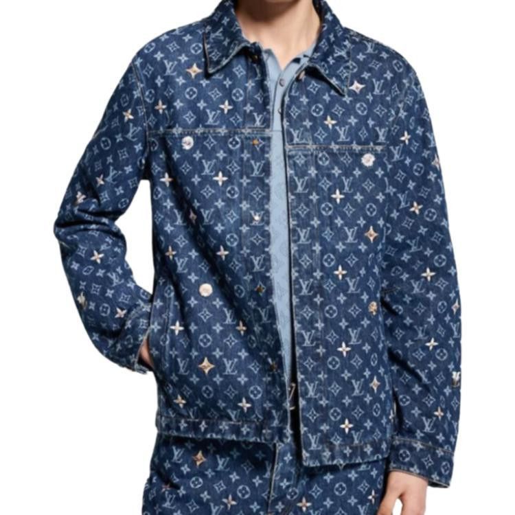 Louis Vuitton Monogram Embroidered Denim Jacket Size US L / EU 52-54 / 3 - 13 Thumbnail
