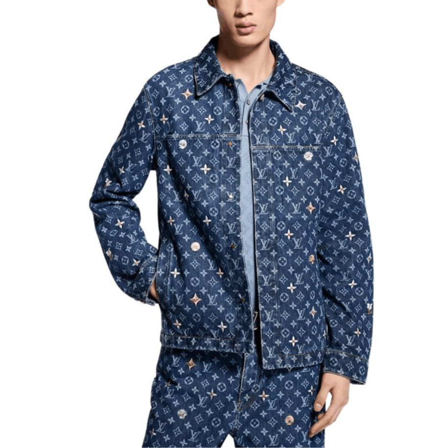 Louis Vuitton Monogram Embroidered Denim Jacket Size US L / EU 52-54 / 3 - 10 Thumbnail