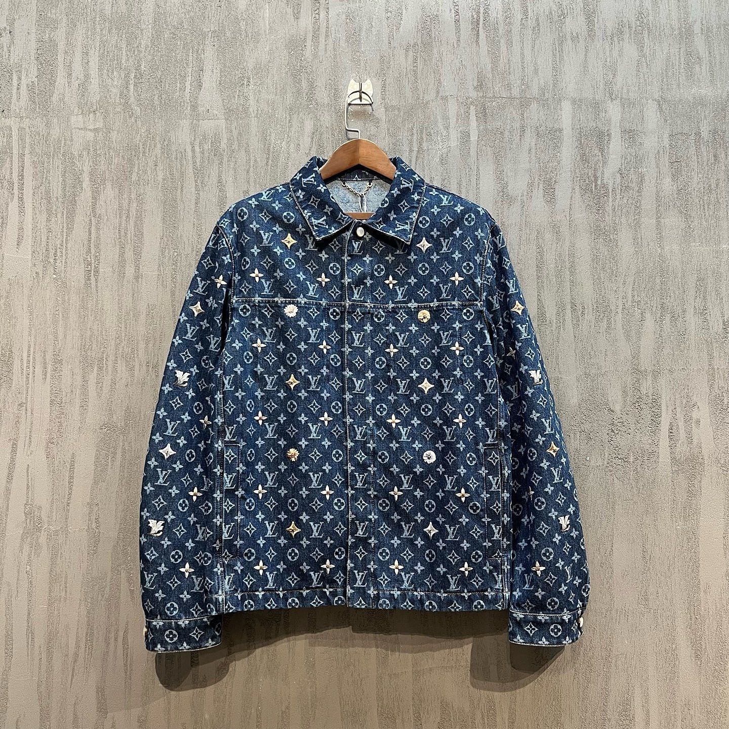 Louis Vuitton Monogram Embroidered Denim Jacket Size US L / EU 52-54 / 3 - 7 Thumbnail