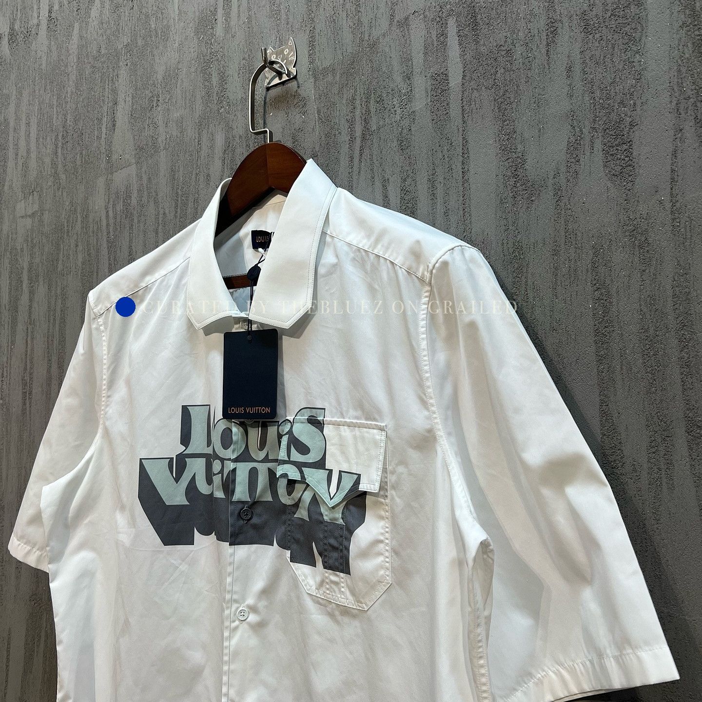 Louis Vuitton White Logo Print Short Sleeve Shirt Size US XL / EU 56 / 4 - 6 Thumbnail