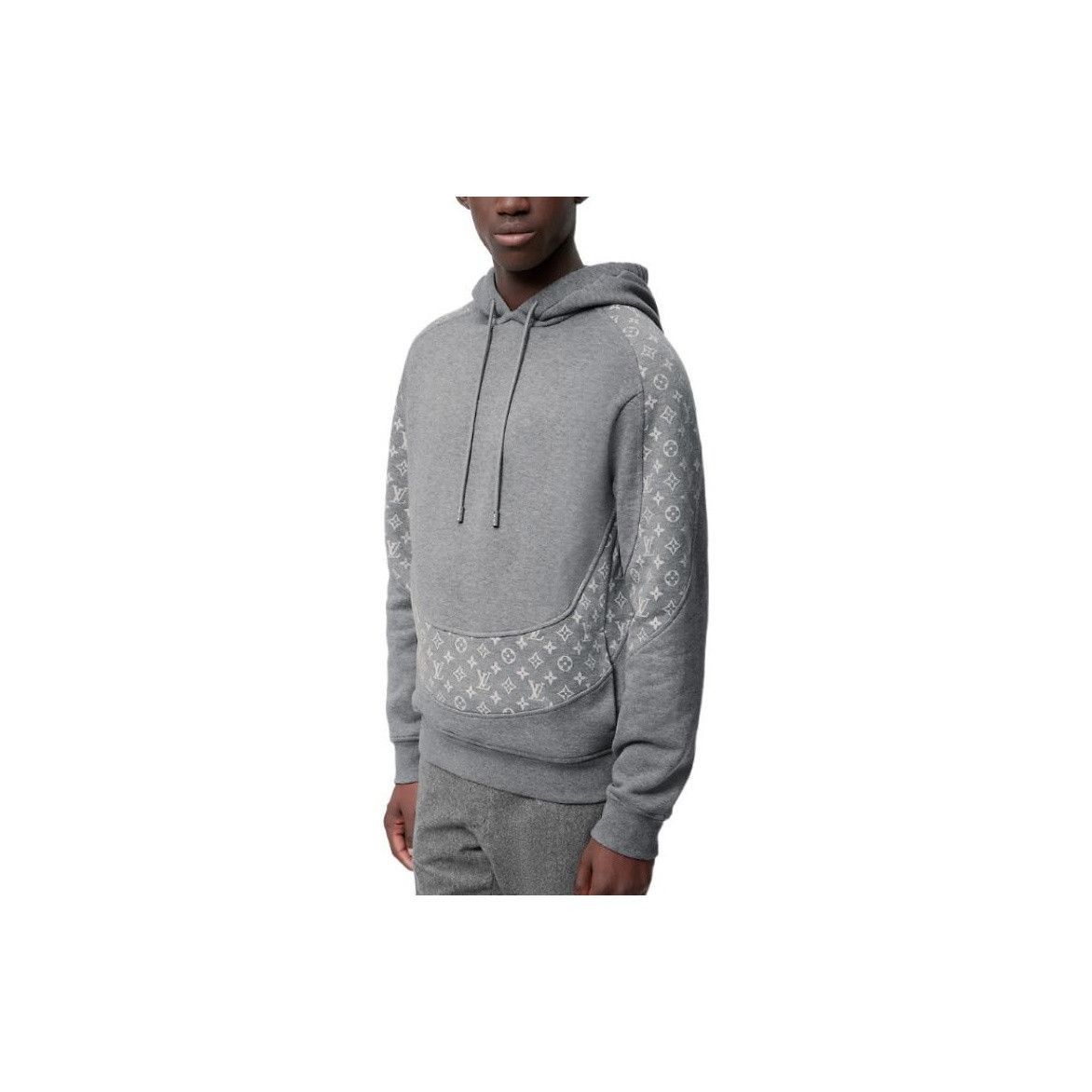 Louis Vuitton Monogram Detail Gray Hoodie in Size XS Size US XS / EU 42 / 0 - 12 Thumbnail