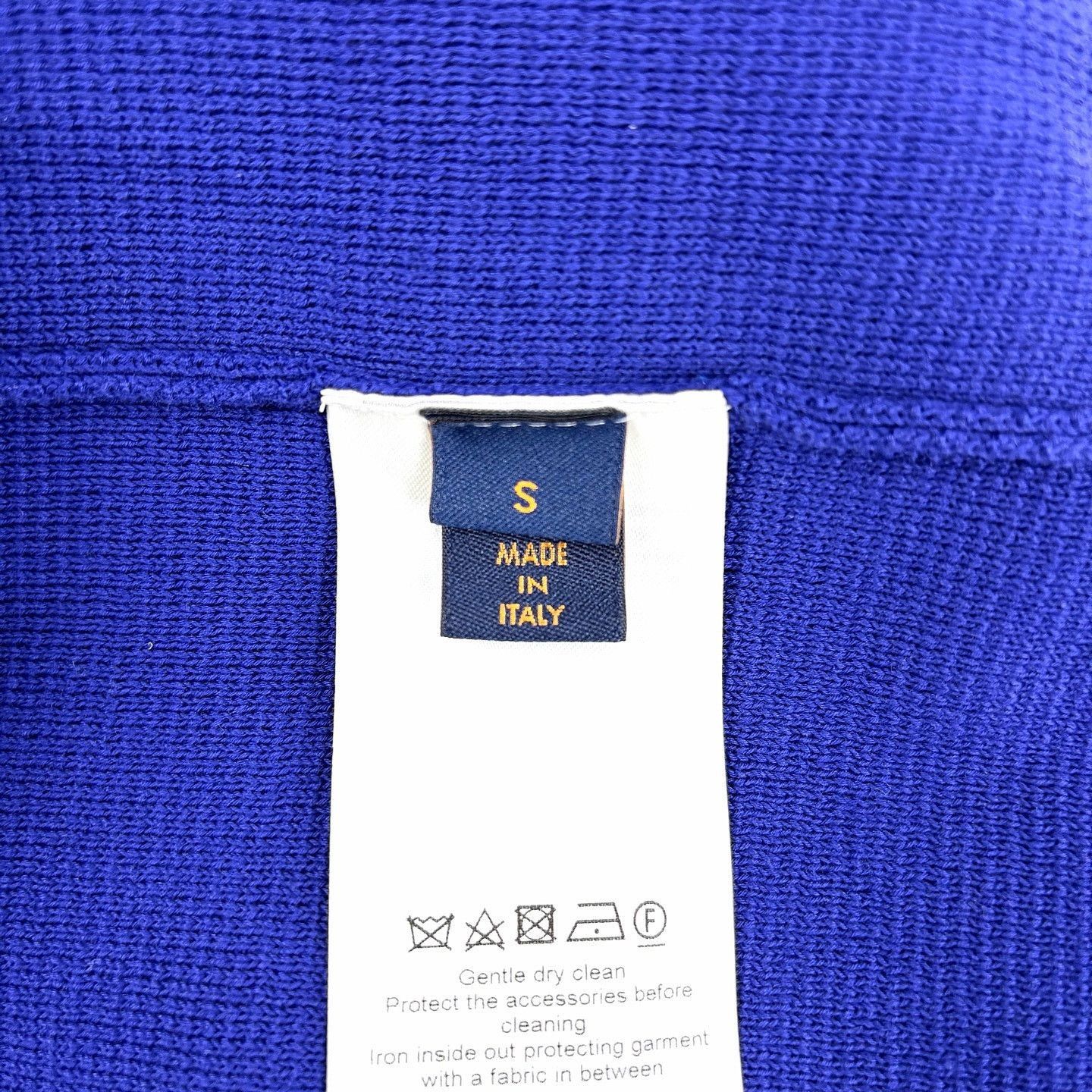 Louis Vuitton Stylish Blue Knit Cardigan in Size S Size US S / EU 44-46 / 1 - 5 Thumbnail