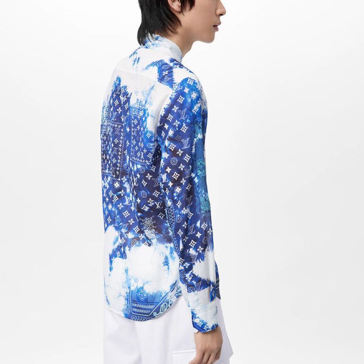 Louis Vuitton Tie-Dye Monogram Shirt in Blue Size US L / EU 52-54 / 3 - 8 Thumbnail