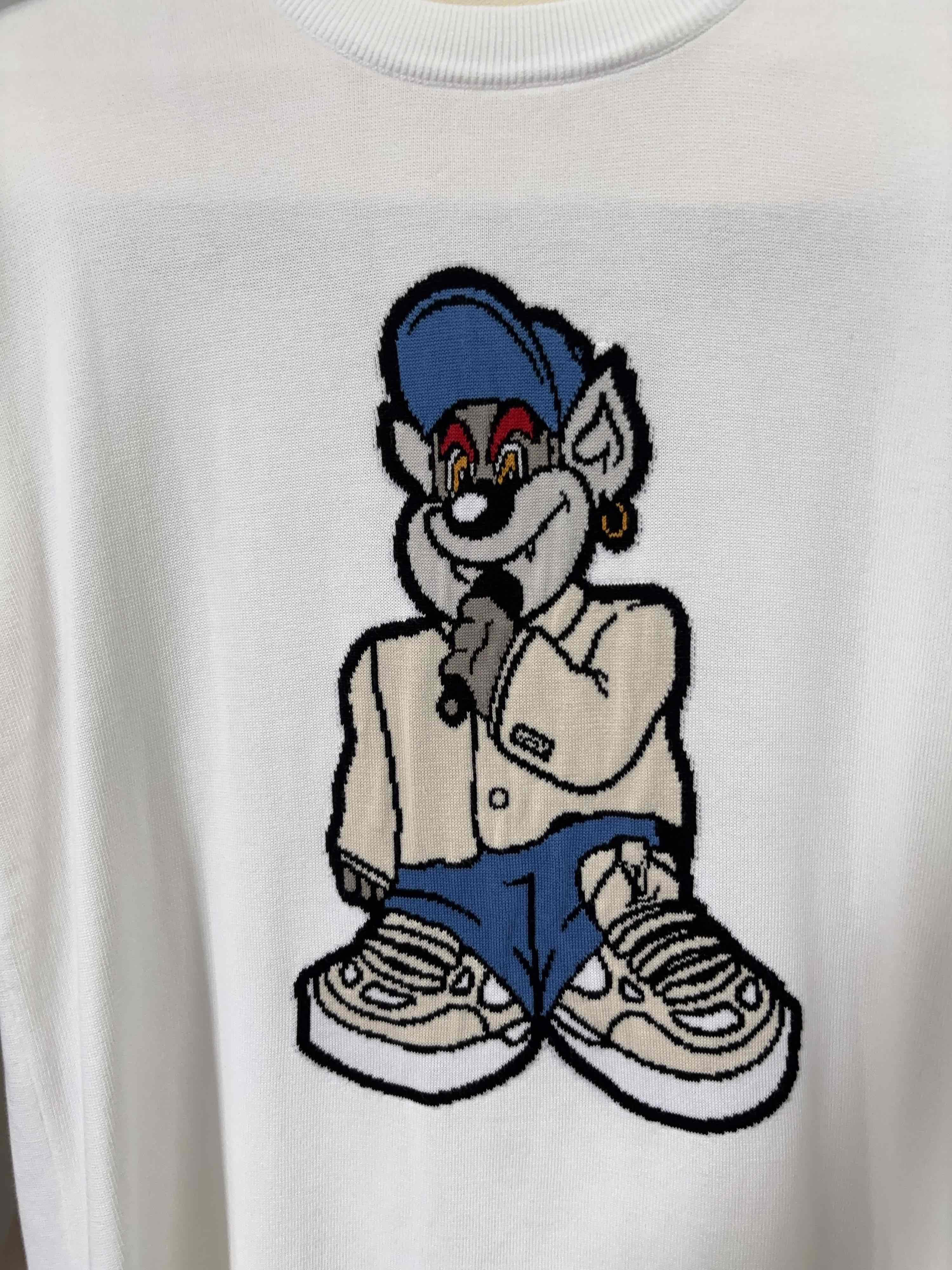 Louis Vuitton Cartoon Graphic Tee in White Size US L / EU 52-54 / 3 - 6 Thumbnail