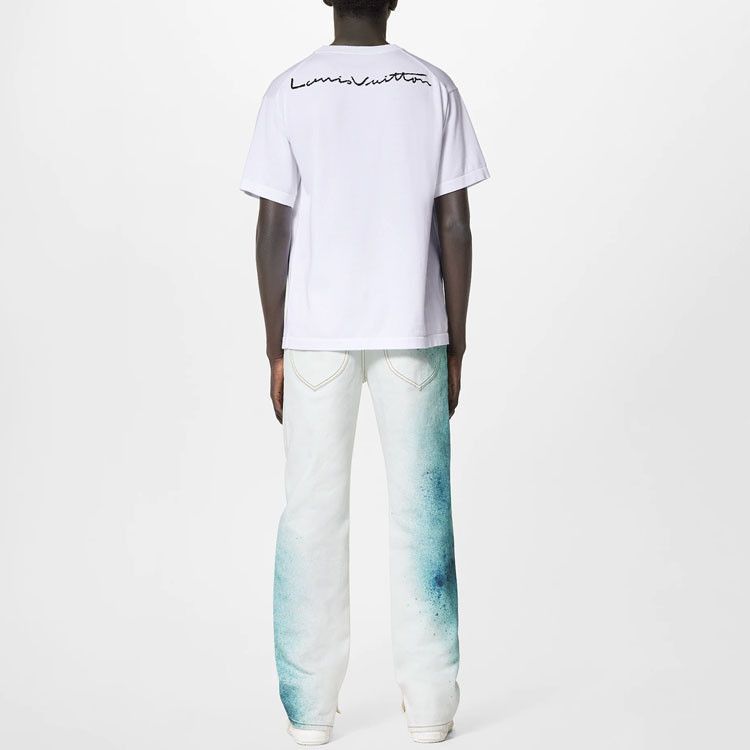 Louis Vuitton Cartoon Graphic Tee in White Size US L / EU 52-54 / 3 - 16 Thumbnail