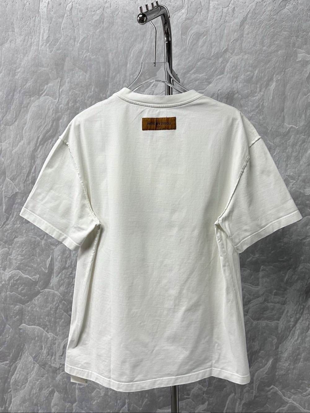 Louis Vuitton Damier Pocket T-Shirt in White Size US M / EU 48-50 / 2 - 2 Thumbnail