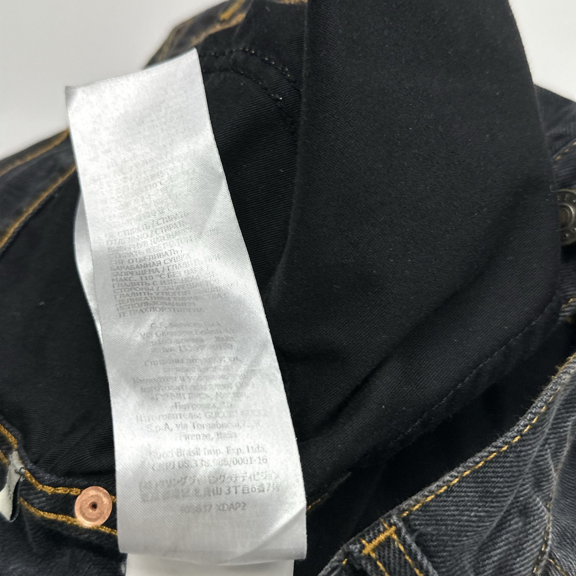 Gucci Stylish Black Embroidered Jeans Size US 30 / EU 46 - 6 Thumbnail