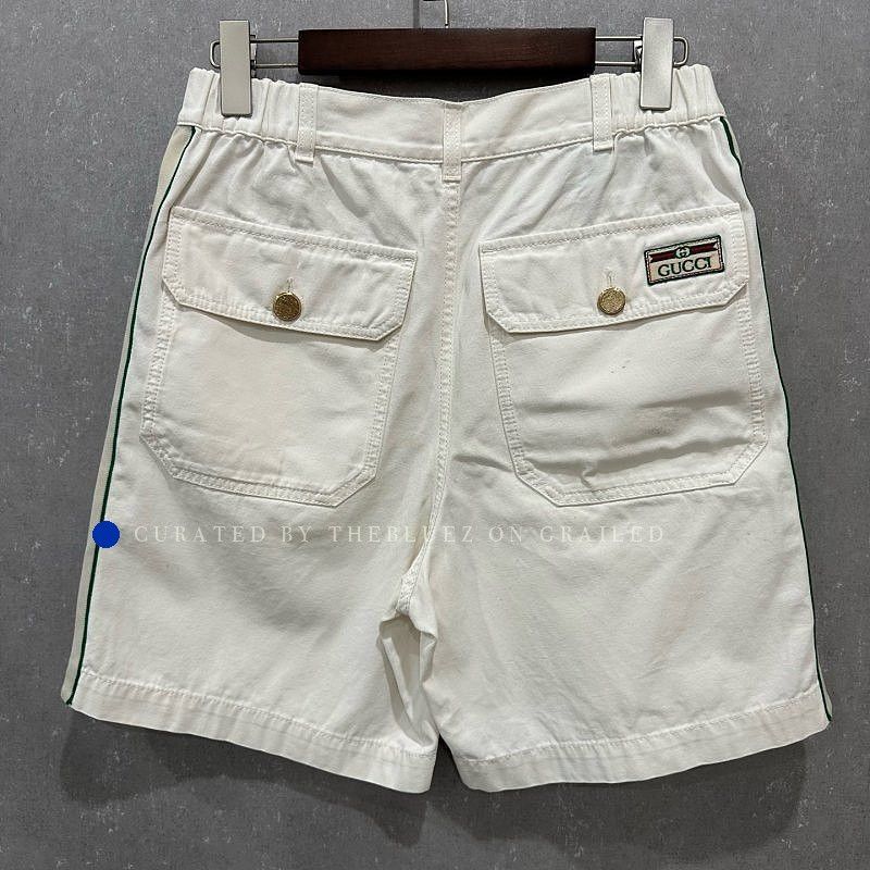 Gucci White Patch Shorts, Size 28 Size US 28 / EU 44 - 2 Thumbnail