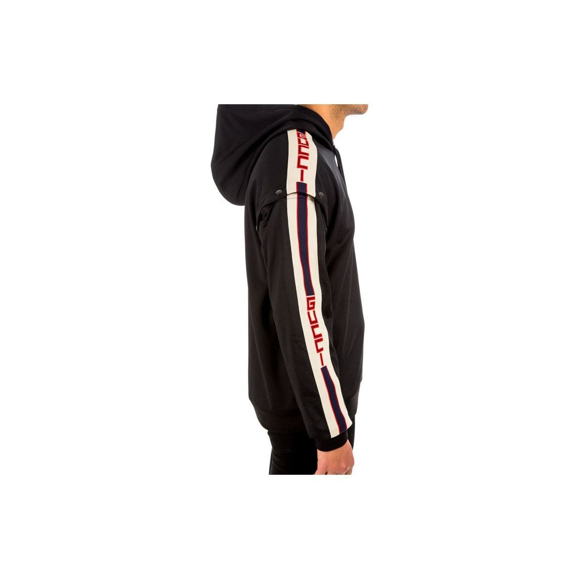 Gucci Removable Sleeve Black Hoodie Size US M / EU 48-50 / 2 - 9 Thumbnail