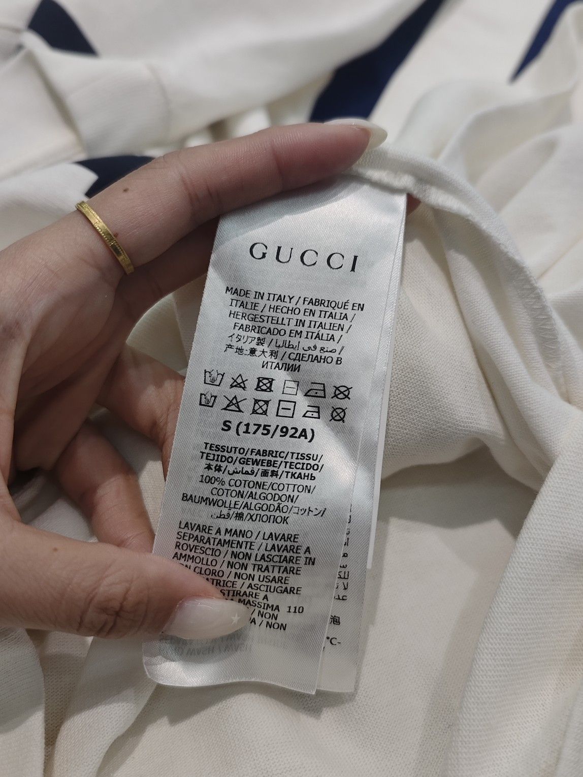 Gucci Vintage 25 Print Short Sleeve Tee Size US S / EU 44-46 / 1 - 7 Thumbnail