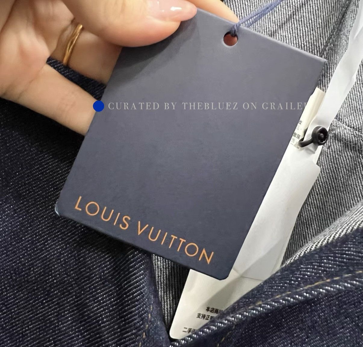 Louis Vuitton Embroidered Long Sleeve Shirt in Blue Size US XXL / EU 58 / 5 - 5 Thumbnail