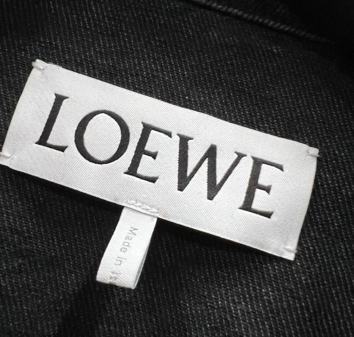 Loewe Washed Lapel Denim Jacket from 2025 Runway Collection Size US M / EU 48-50 / 2 - 3 Thumbnail