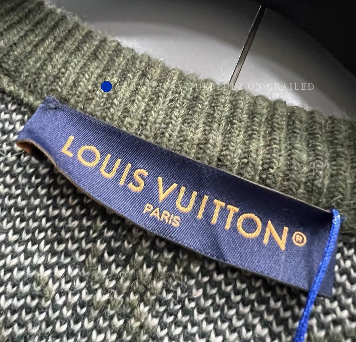 Louis Vuitton Monogram Crew Neck Knit Sweater in Green Size US XXL / EU 58 / 5 - 3 Thumbnail
