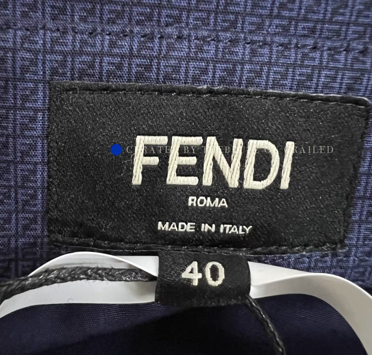Fendi Fendi Blue Shirt with Unique Collar Design Size US XXS / EU 40 - 5 Thumbnail