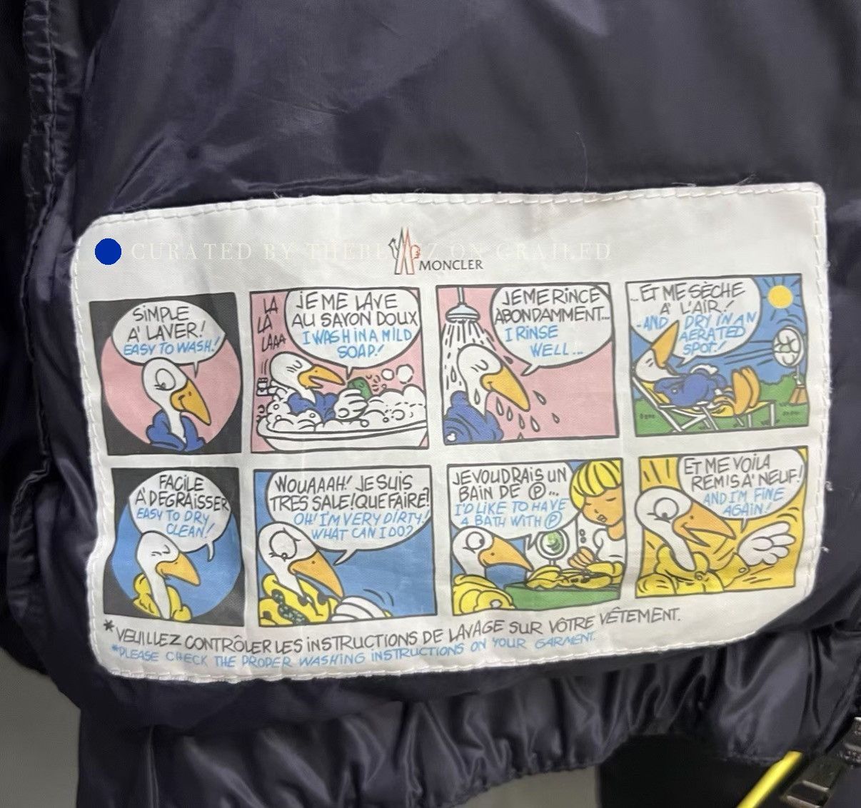 Moncler Color-Blocked Down Jacket in Blue Size US M / EU 48-50 / 2 - 3 Thumbnail