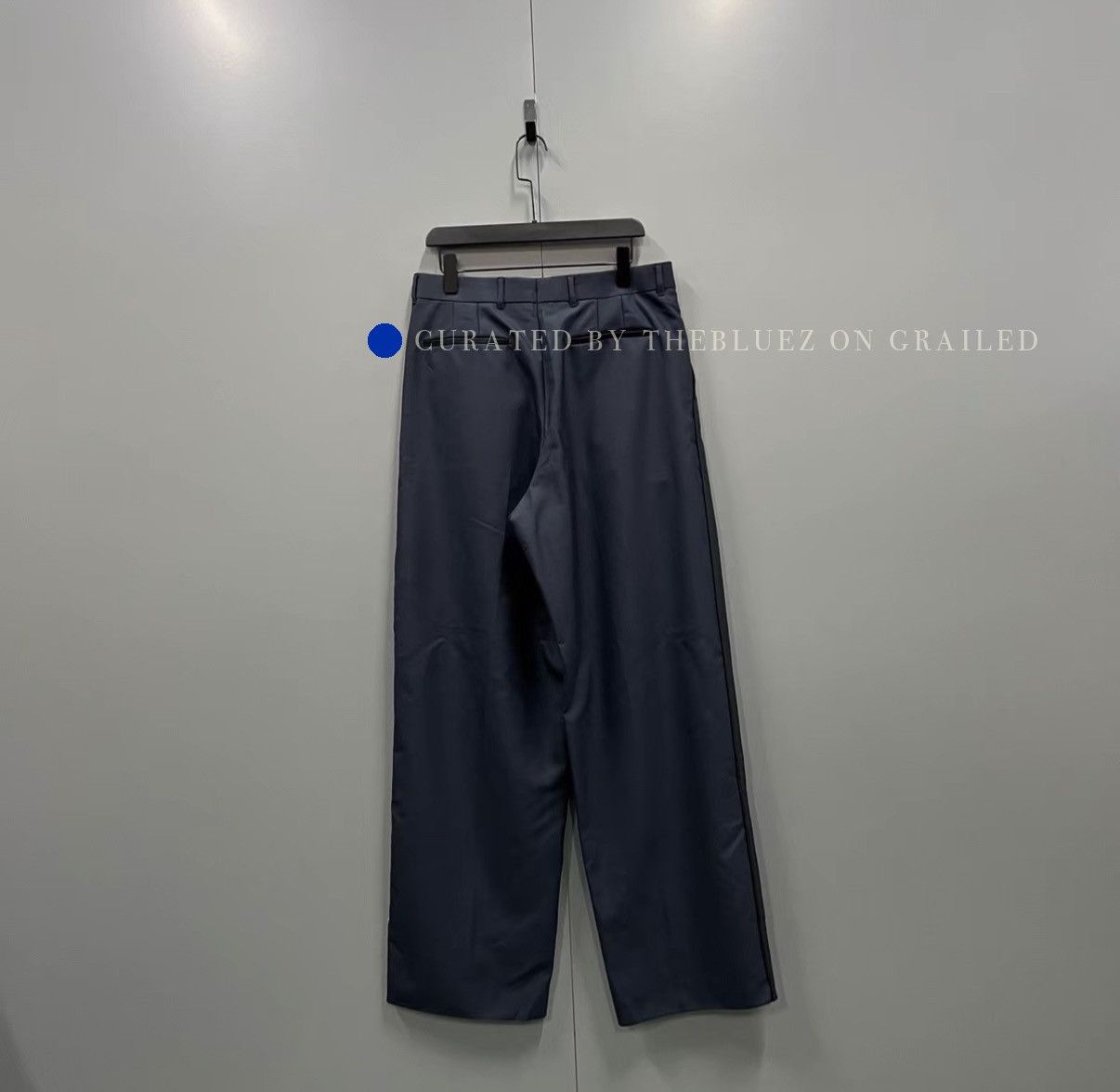 Dior Navy Wide-Leg Casual Trousers Size US 32 / EU 48 - 2 Thumbnail