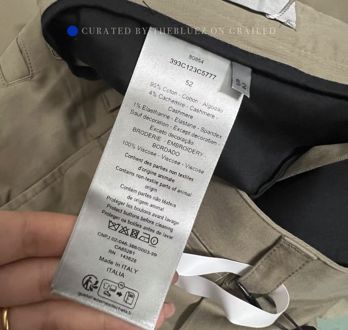 Dior Wide-Leg Casual Pants in Beige Size US 36 / EU 52 - 5 Thumbnail