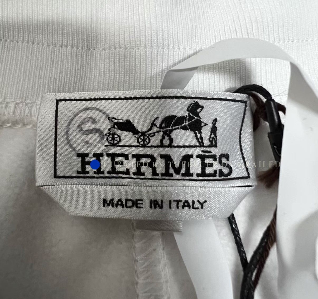 Hermes Stylish White Sweatpants with Side Stripes Size US 34 / EU 50 - 3 Thumbnail