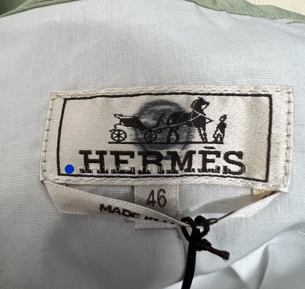 Hermes Light Green Straight-leg Casual Pants Size US 30 / EU 46 - 2 Thumbnail