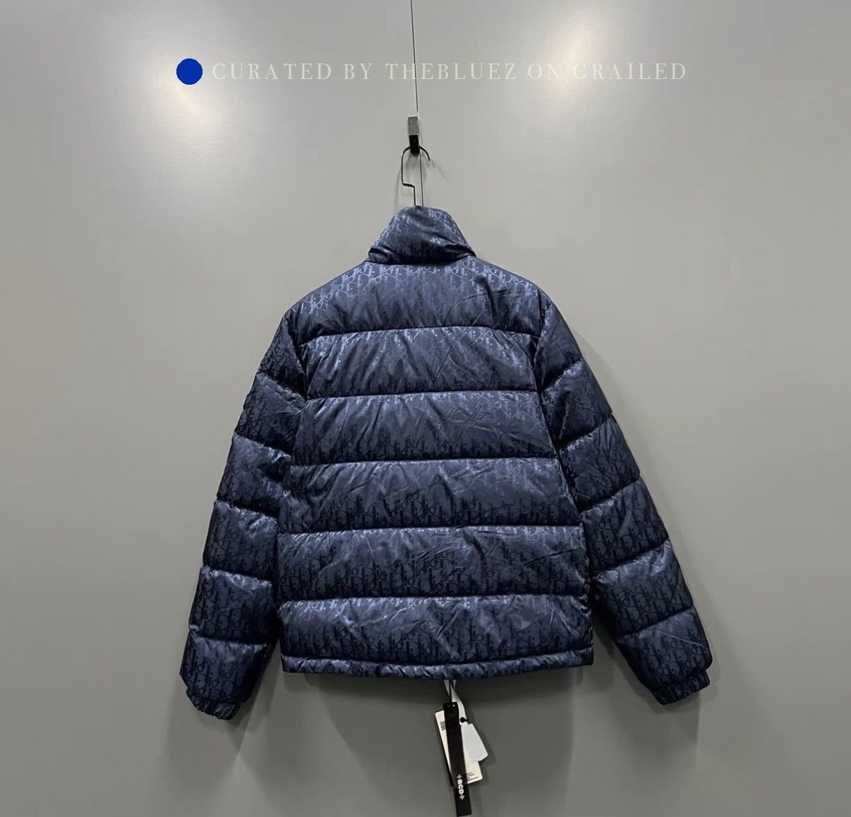 Dior Navy Monogram Down Jacket in Blue Size US S / EU 44-46 / 1 - 2 Thumbnail