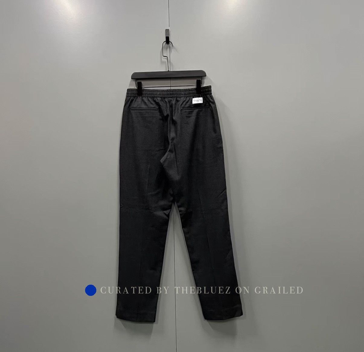 Dior Black Elastic Waist Trousers in Size 32 Size US 32 / EU 48 - 2 Thumbnail