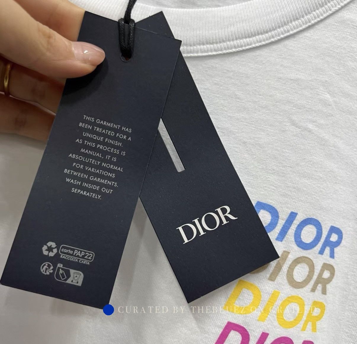 Dior Stylish White Letter Print Tee Size US XXL / EU 58 / 5 - 5 Thumbnail