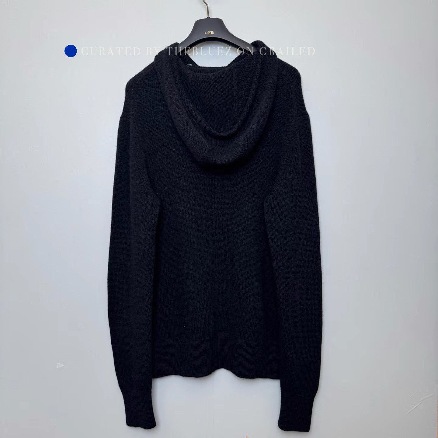 Burberry Black Hooded Wool Sweater in Large Size US L / EU 52-54 / 3 - 2 Thumbnail
