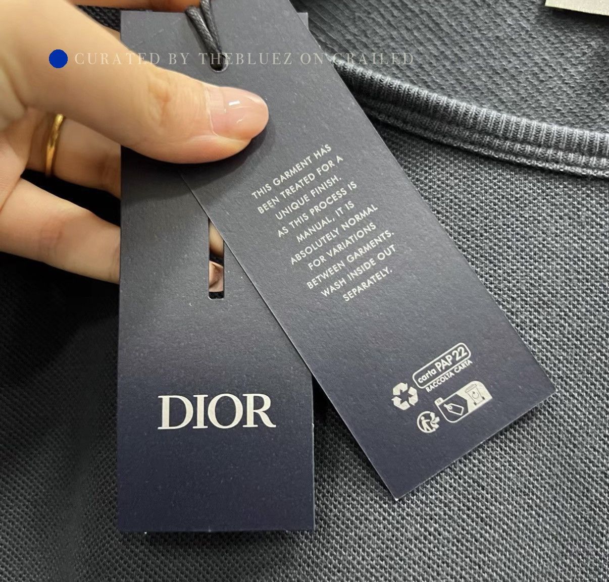 Dior Embroidered Logo Black Short Sleeve T-Shirt Size US L / EU 52-54 / 3 - 4 Thumbnail