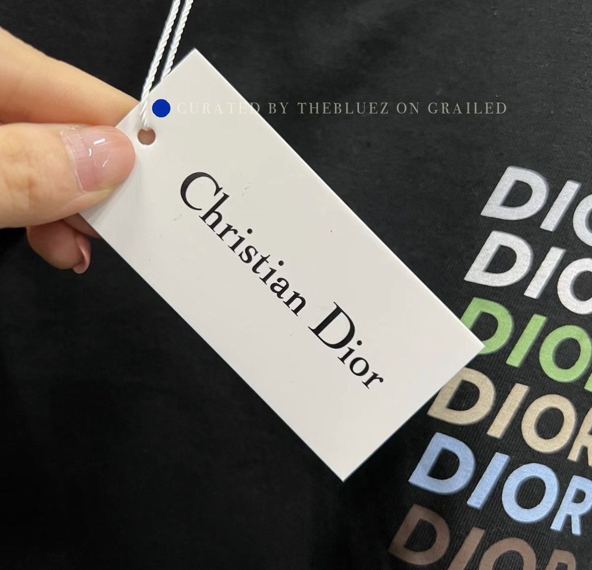 Dior Black Logo Print Short Sleeve T-Shirt Size US XL / EU 56 / 4 - 4 Thumbnail