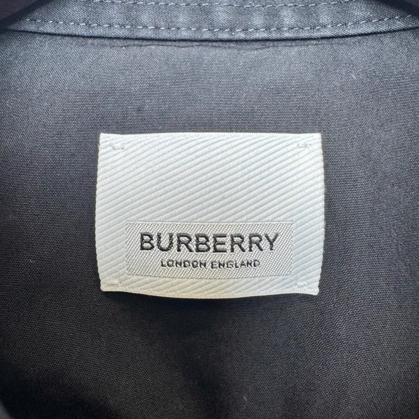 Burberry Black Logo Embroidered Long Sleeve Shirt Size US S / EU 44-46 / 1 - 3 Thumbnail