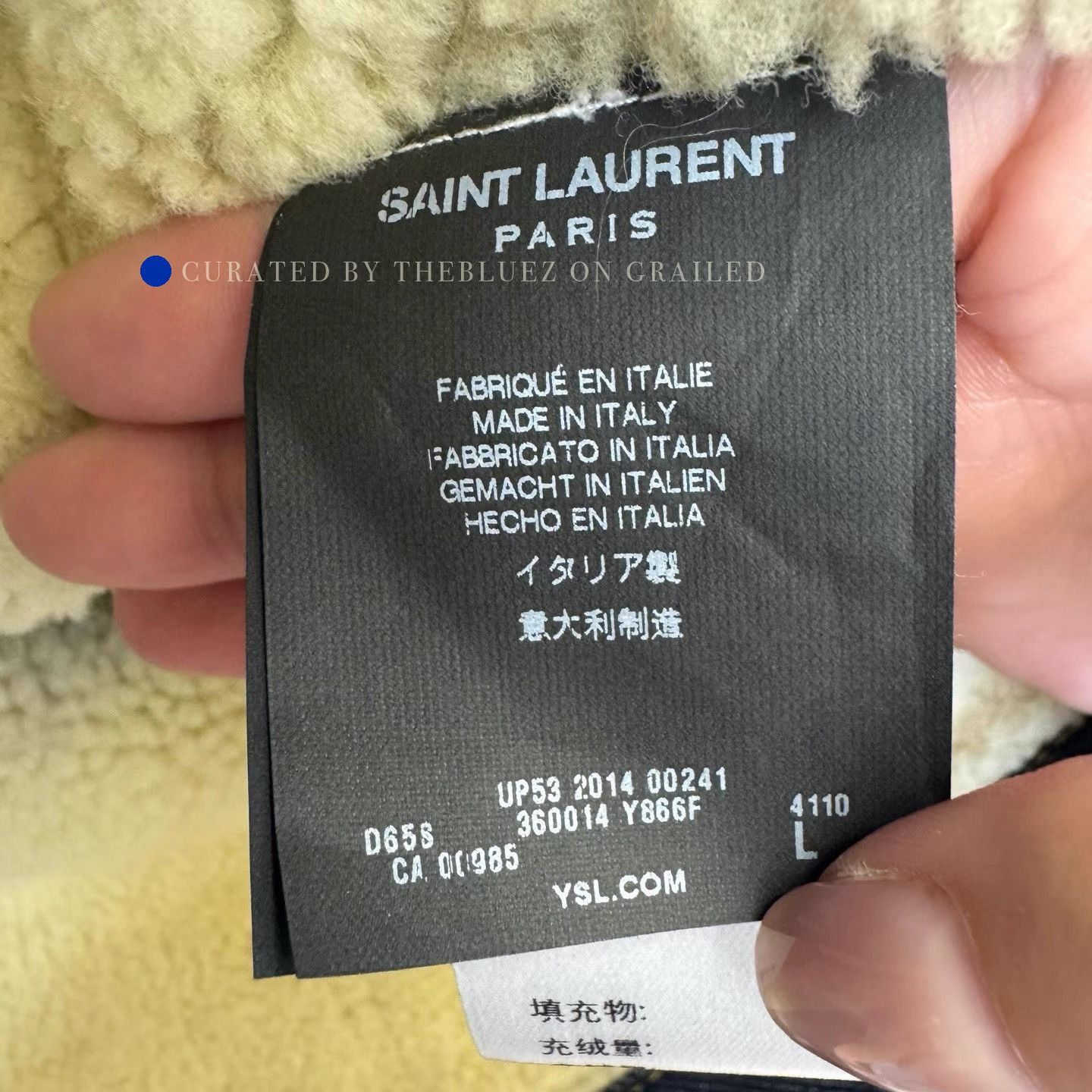 Saint Laurent Paris Corduroy Jacket in Classic Blue Size US L / EU 52-54 / 3 - 4 Thumbnail