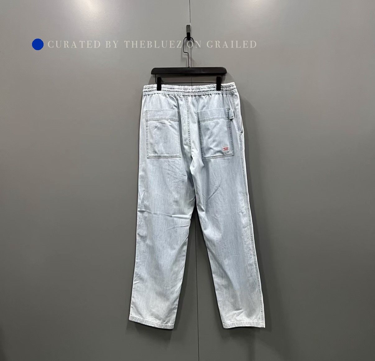 Bottega Veneta Light Washed Drawstring Trousers Size US 34 / EU 50 - 2 Thumbnail