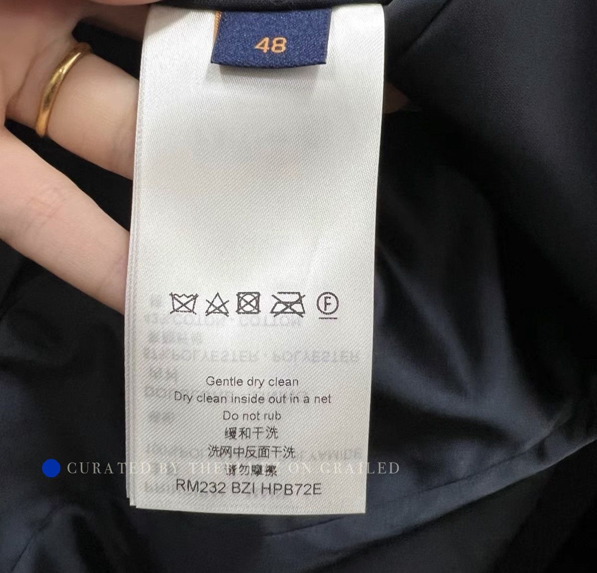 Louis Vuitton 2023 Black Jacket with Letter Logo Embroidery Size US M / EU 48-50 / 2 - 4 Thumbnail