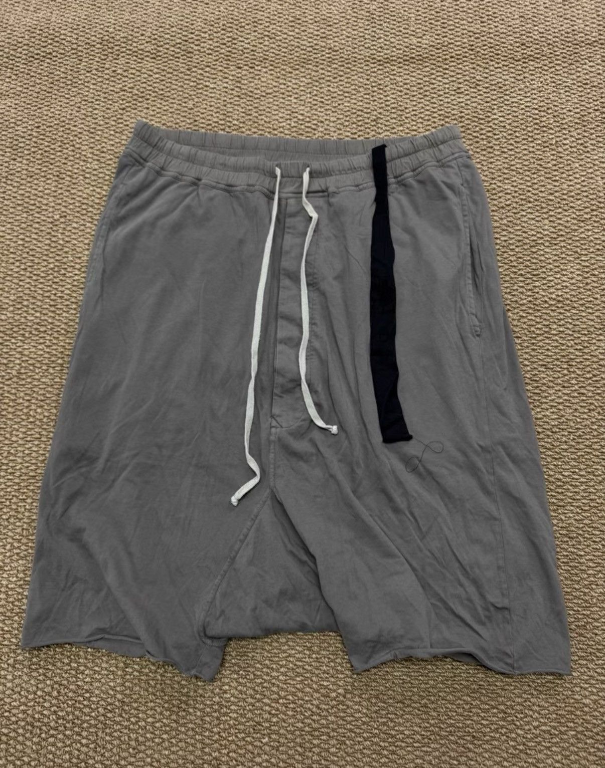 Rick Owens Drop Crotch Gray Shorts Size 34 Size US 34 / EU 50 - 7 Thumbnail