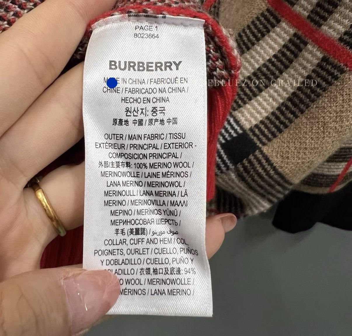 Burberry Color-Block Check Knit Sweater Size US S / EU 44-46 / 1 - 3 Thumbnail