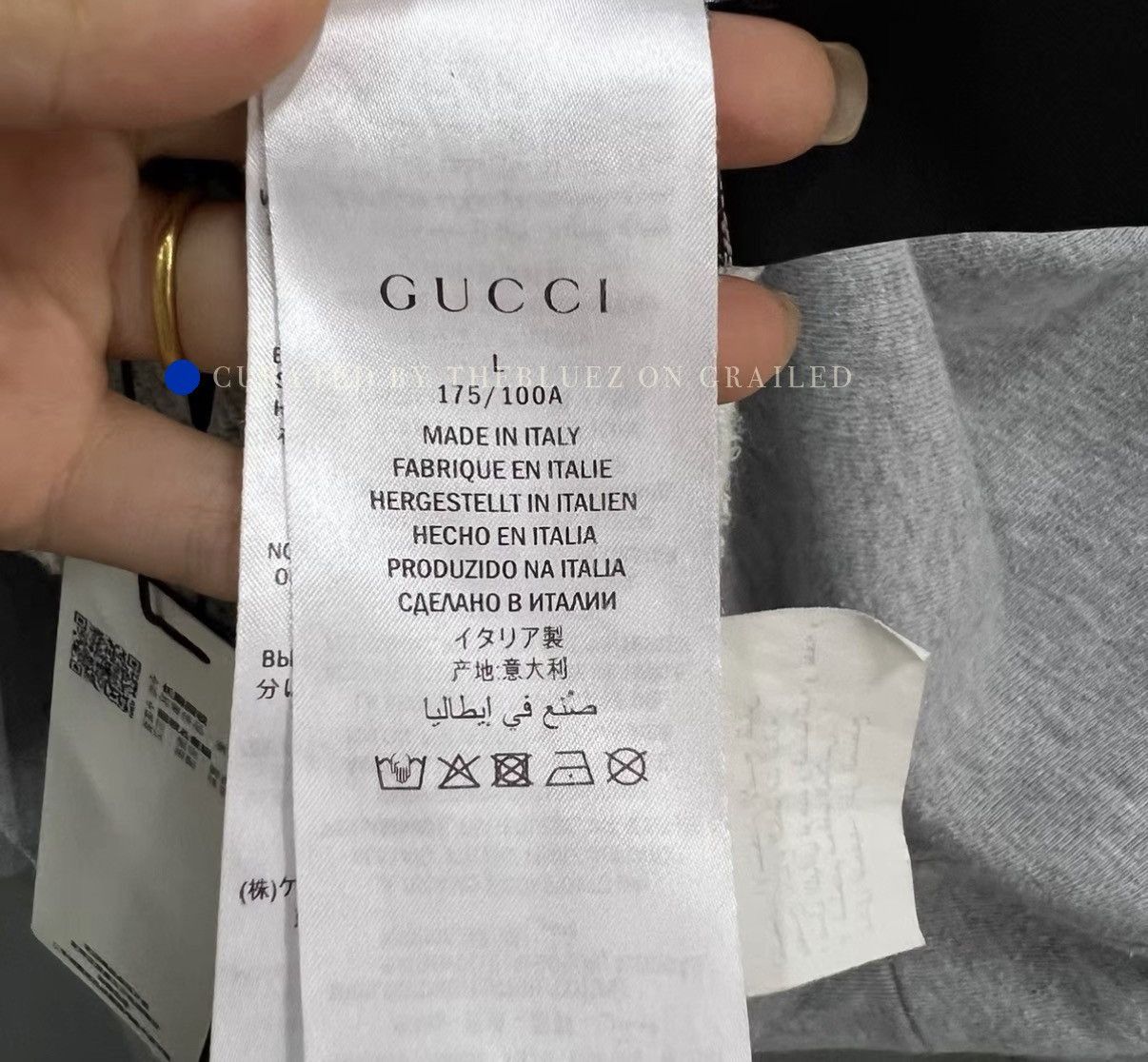 Gucci Stylish Gray Sweatshirt with Logo Design Size US L / EU 52-54 / 3 - 3 Thumbnail