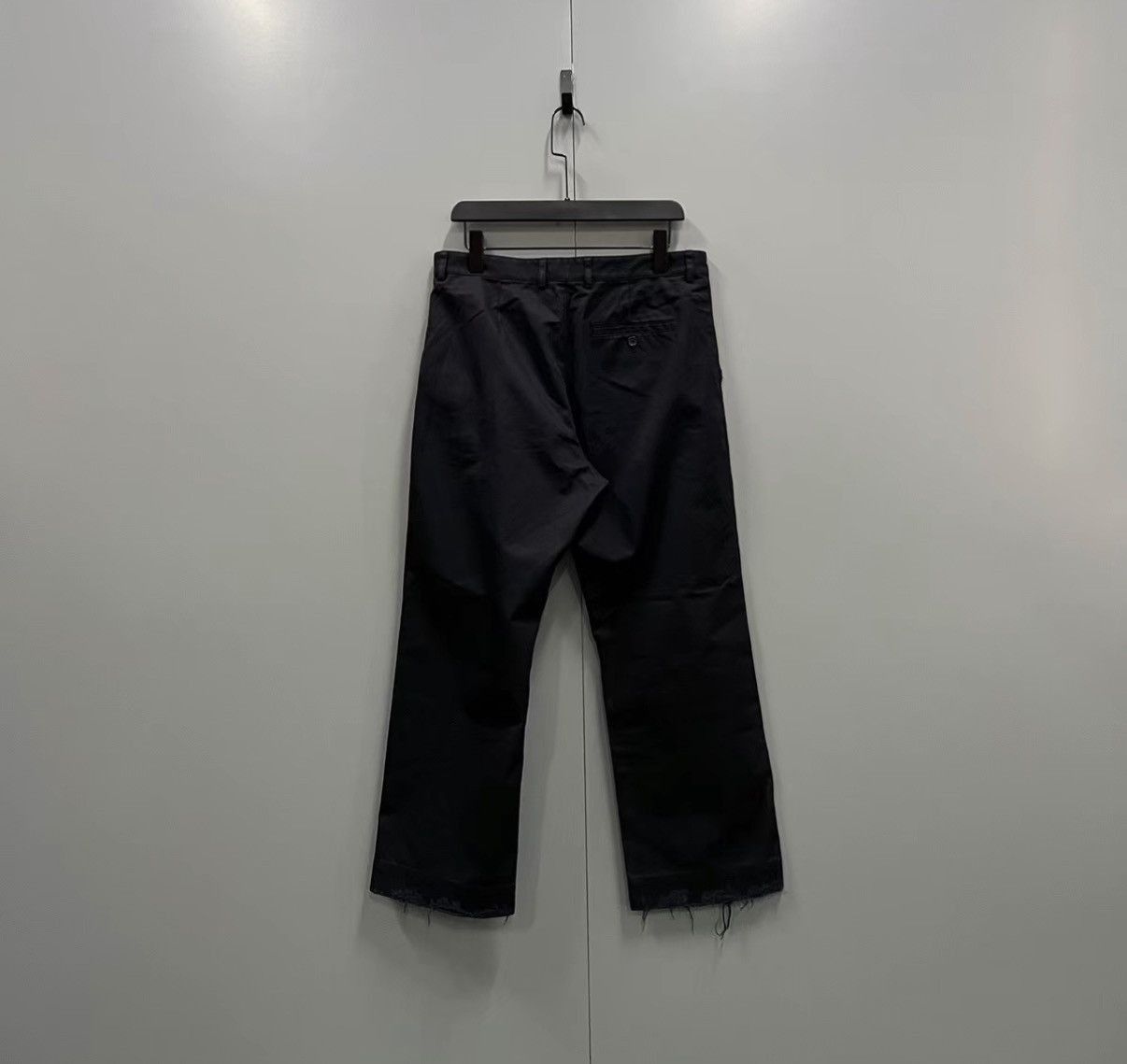 Balenciaga Distressed Black Straight Cut Pants Size US 34 / EU 50 - 2 Thumbnail