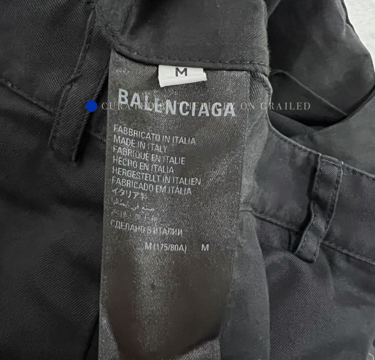 Balenciaga Distressed Black Straight Cut Pants Size US 34 / EU 50 - 4 Thumbnail