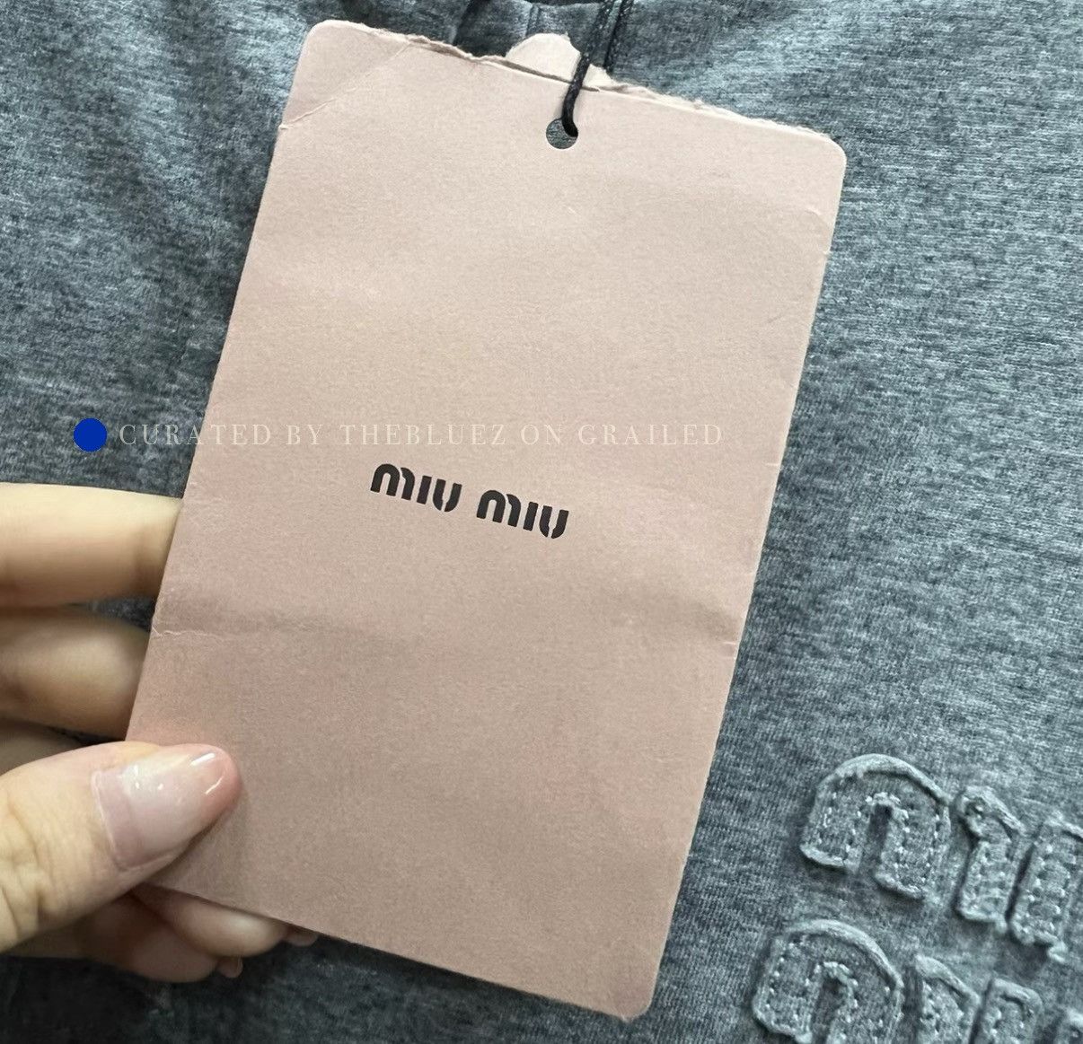 Miu Miu Color-block Embroidered Logo Long Sleeve Tee Size US L / EU 52-54 / 3 - 4 Thumbnail