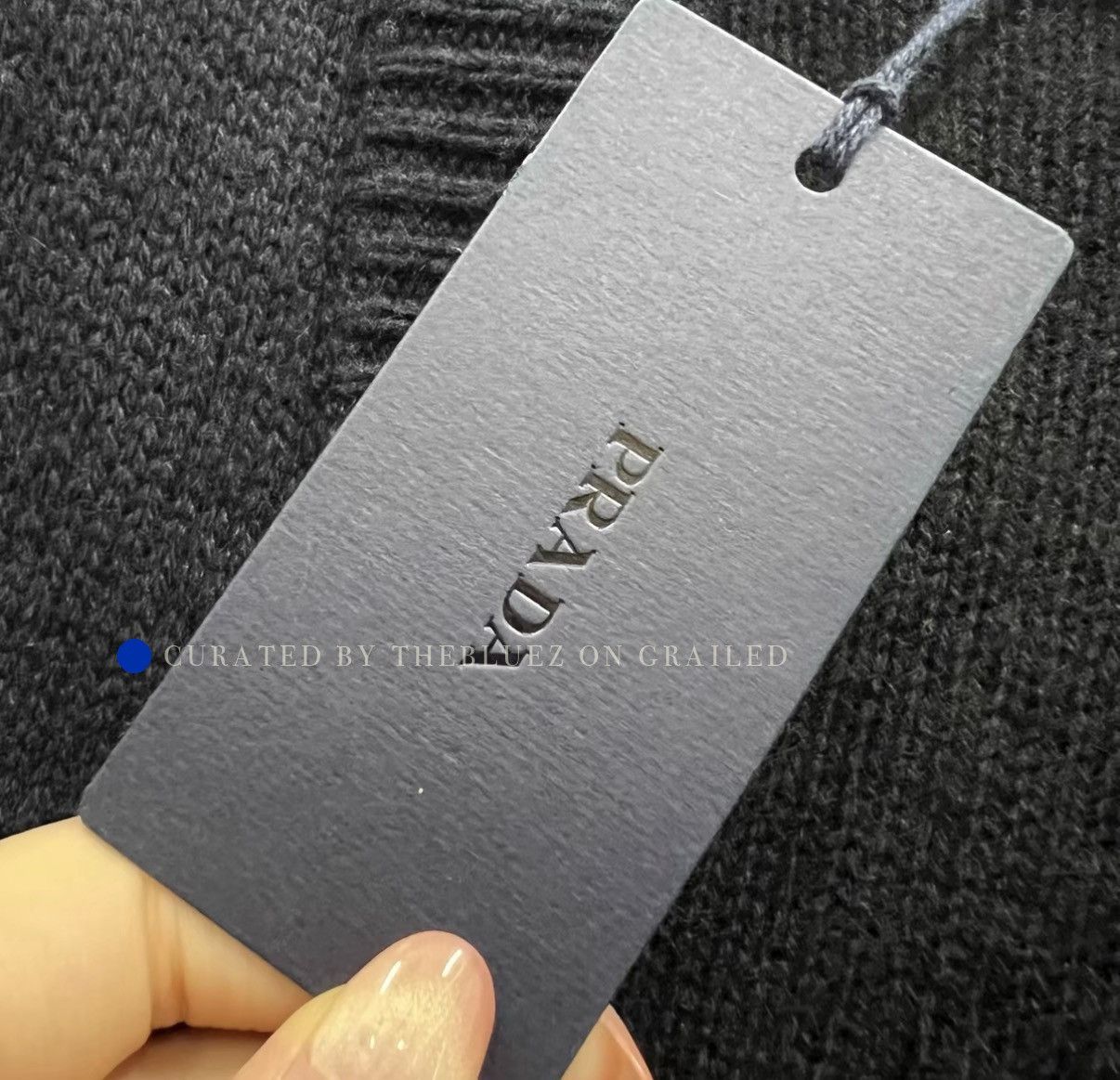 Prada Logo Print Knit Cardigan in Black Size US S / EU 44-46 / 1 - 4 Thumbnail
