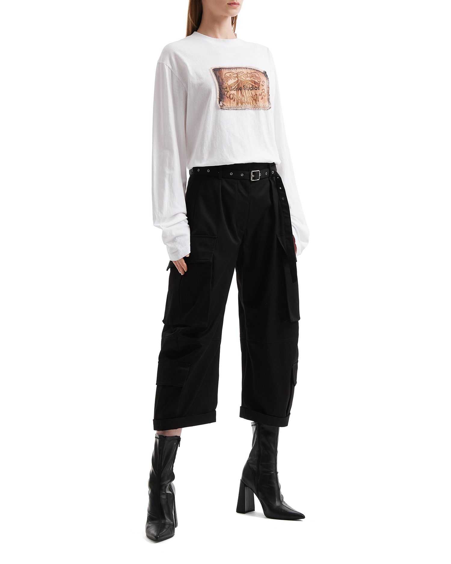 Acne Studios Acne Studios Patch Printed Long Sleeve T-Shirt Size M / US 6-8 / IT 42-44 - 2 Thumbnail