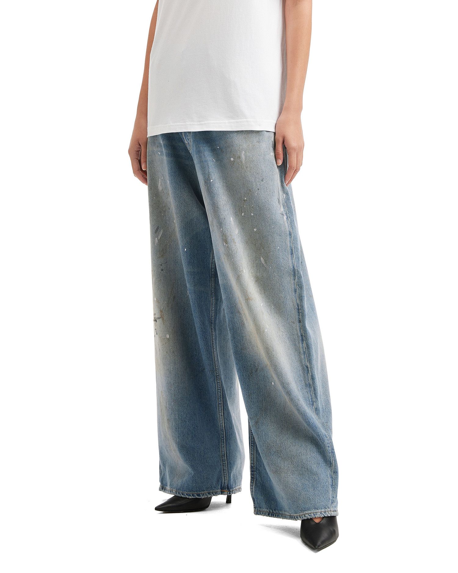Acne Studios Acne Studios 2023 SUPER BAGGY Splatter Distressed Design ... Size 22" - 3 Thumbnail