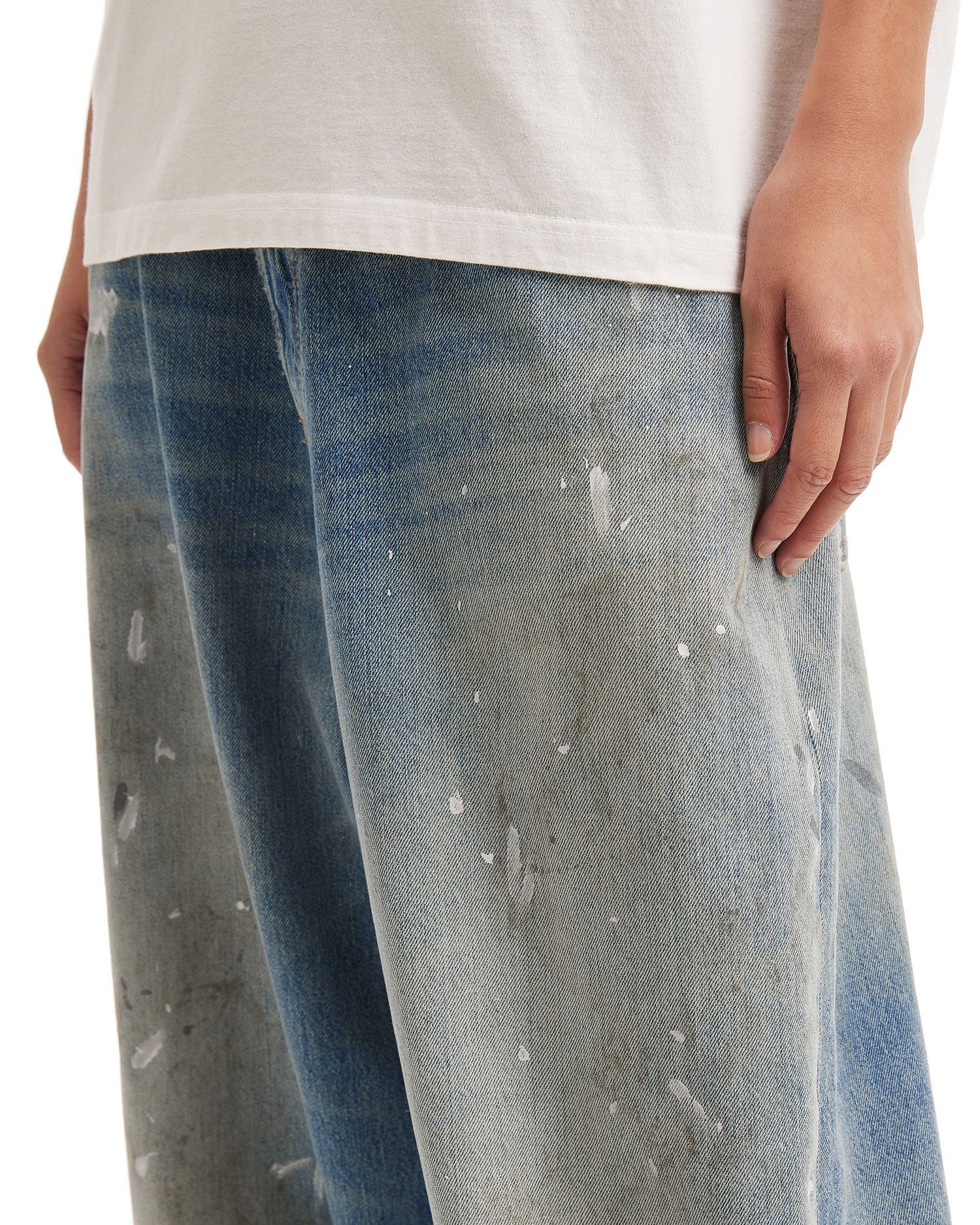 Acne Studios Acne Studios 2023 SUPER BAGGY Splatter Distressed Design ... Size 22" - 5 Thumbnail
